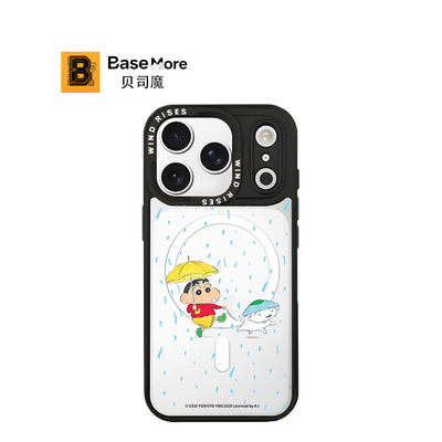 贝司魔【Wind Rises】联名蜡笔小新适用于苹果iPhone16promax卡通17Pro全包防摔潮酷苹果15Pro14保护套手机壳