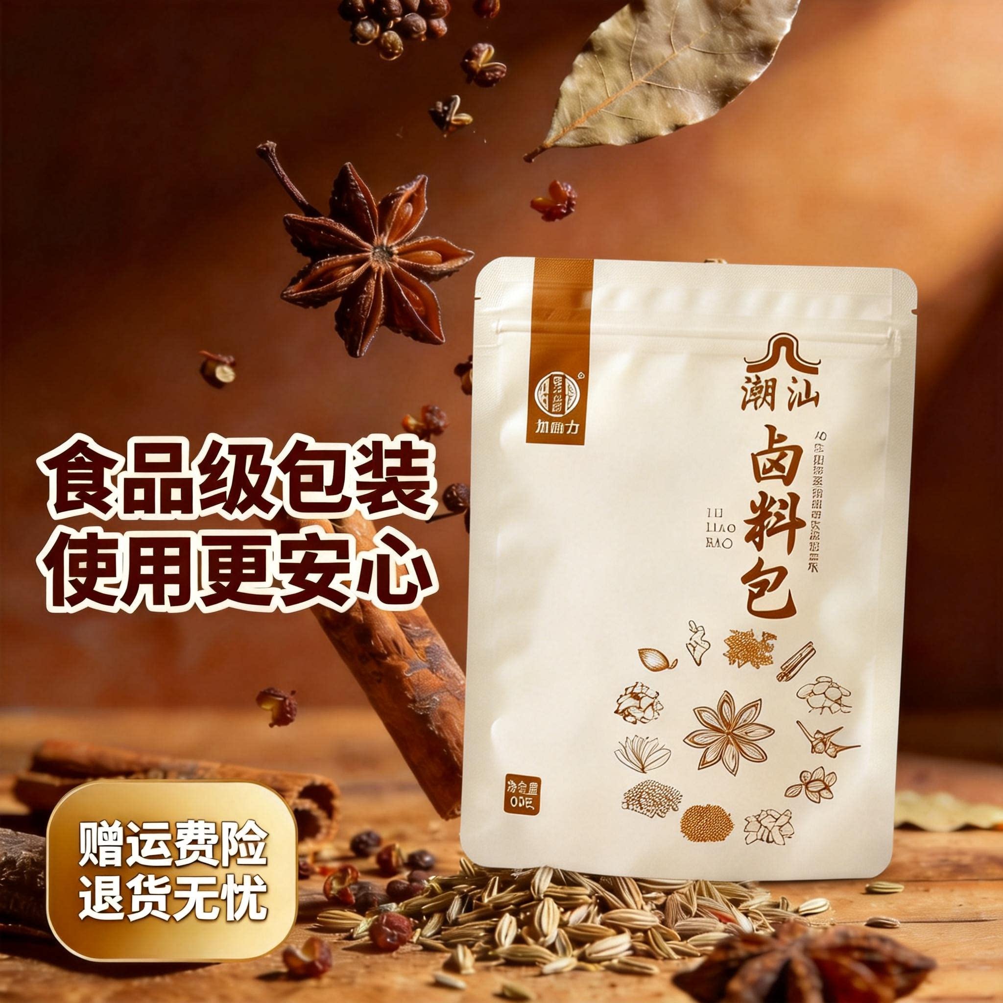 潮汕卤料包传统卤水档40年传承调味料卤鹅卤肉卤蛋卤豆腐卤蔬菜