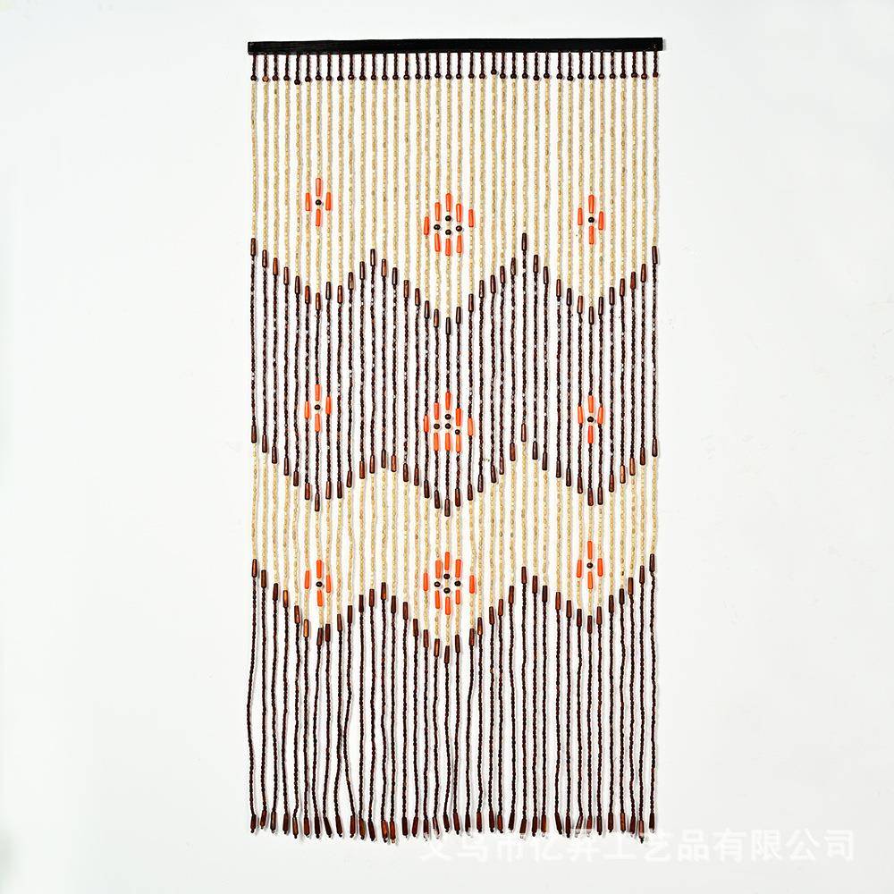 二节白色珠帘水晶门帘隔断家用玄关客厅卧室卫生间帘子挂帘免打孔