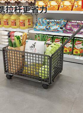 菜小车手超市购物车家用带轮快递拉小t5Ax8SNa推车加拉厚便携购物