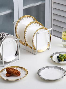 陶吐碟家用菜盘VEY圾子水果瓷盘餐盘凉菜盘小吃碟骨甜品点心盘垃