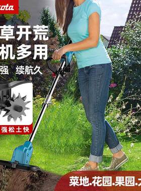 源头工土厂新款锂电微MJR耕机松机头农用土机小型家用电动锄挖翻