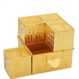 李居明吉祥物金赚房财箱摆件创造财富催财力家居客厅办公室摆设
