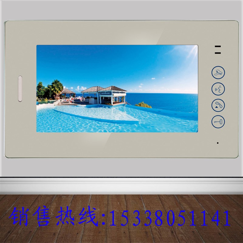 新款 7寸彩色楼宇对讲分机 可视对讲门铃 可视室内机 可视门铃