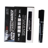 爱好3171大头笔可加墨水记号笔黑色粗头油性不掉色双头笔两用油性