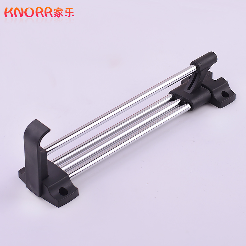 加厚衣柜五金 衣帽间挂衣器 顶装抽拉挂衣杆 推拉伸缩挂衣架