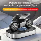 powered scented rotating Solar car mounted motorcycle orname