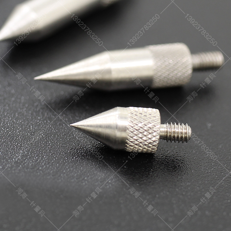 百千分表尖型测头高度规深度计通用型测头锥型30度0度尖型下测头