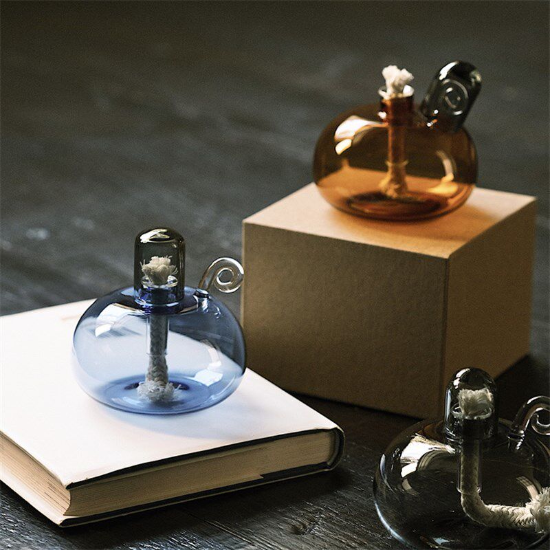 不亦室 玻璃酥油灯 灯工工艺 棉线灯芯耐烧氛围感单品