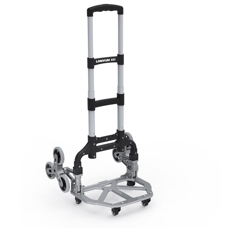 龙韵爬楼梯手拉车便携折叠拉杆车推车拉货购物买菜小拉车小拖车