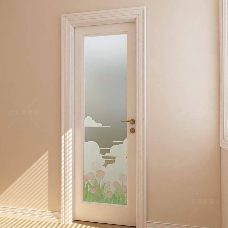 磨砂窗户贴纸卫生间浴室厕所门玻璃贴透光不透明防走光贴膜