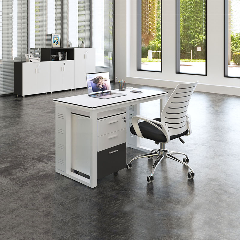 上品宇禾四人办公桌椅简约现代单人位职员屏风工位人电脑桌