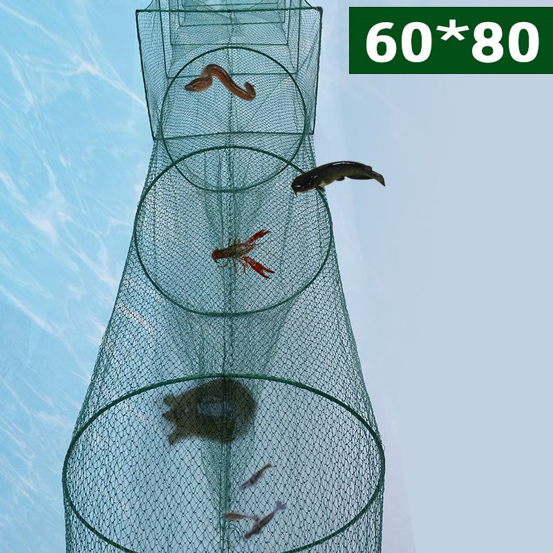 0乘渔笼捕鱼捕虾笼龙虾网鱼笼超大有结网黄鳝笼地网笼