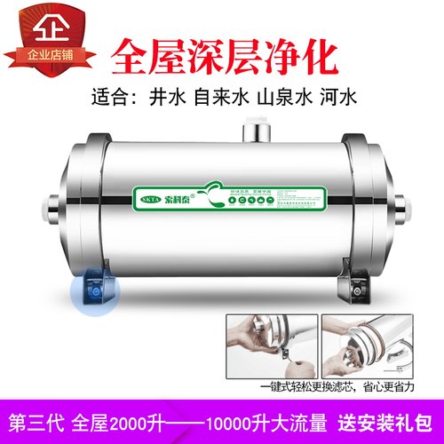 笛尔顿家用商用全屋大流量中央净水器井水自来水总水管除垢过滤器