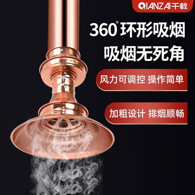 韩式烤肉排烟管上排烟伸缩硬管烧烤抽吸油烟机烤肉店排风设备商用