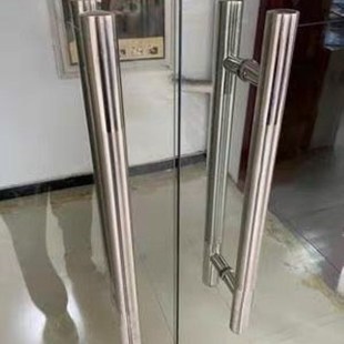 加厚不锈钢玻璃门大拉手中式移门地弹推拉门扶手木门商铺大门把手