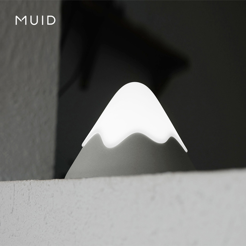 MUID雪山灯充电LED小夜灯睡眠硅胶柔光卧室床头灯拍拍灯起夜喂奶