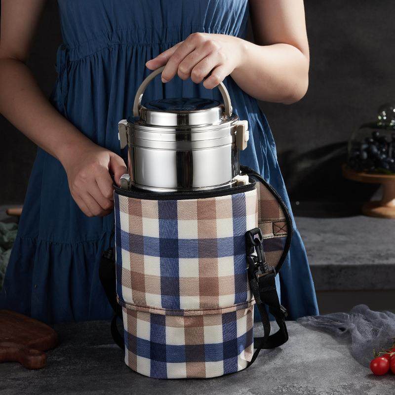 30不锈钢5多层保温饭空盒桶KK5C超长真自便由组合携上班族便当4大