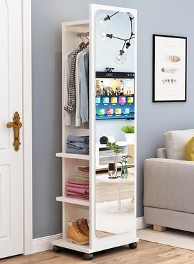穿UNM衣全身落地镜家镜用子挂衣收室纳柜一体立式卧镜客厅旋转试