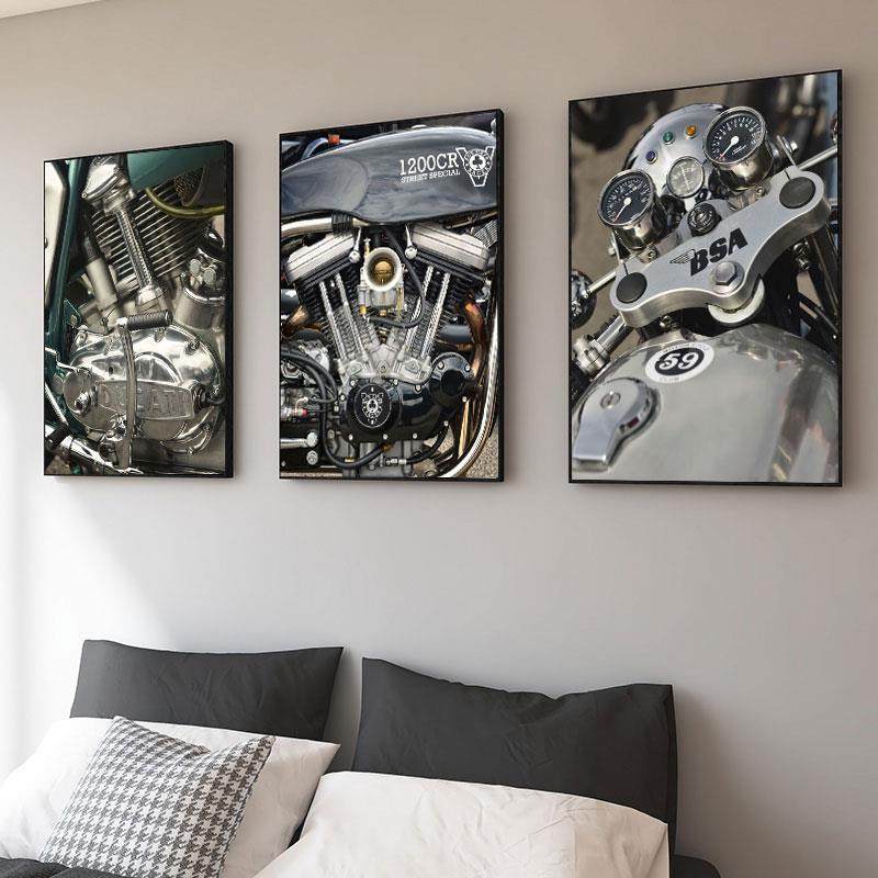 吧装饰画清吧DRD摩托俱酒乐部车房复古业风机工车挂机画发动引擎,家居饰品,现代装饰画,淘宝优惠券,粉丝福利购,淘宝优惠卷