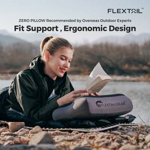 FLEXTAIL户外枕头便携旅行露营护颈舒适耐用亲肤轻椎透气充气枕头