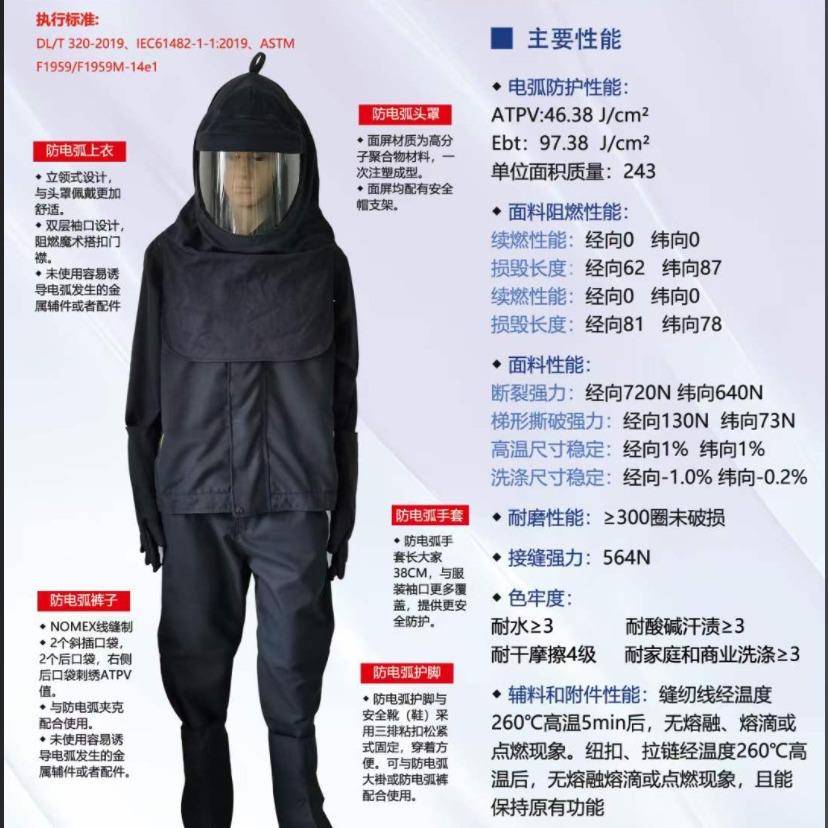 防电弧服电,弧防护服,弧二级电服一,三级电弧服,级ZYA电弧服