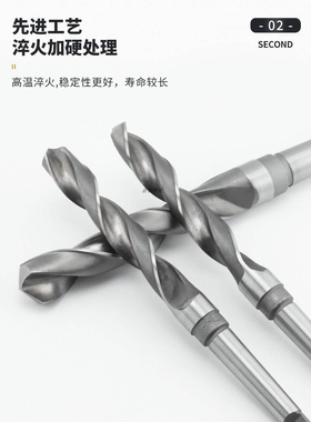 哈尔滨锥钻锥柄钻头锥柄麻花钻加长550mm高速钢麻花钻钻孔钻扩孔