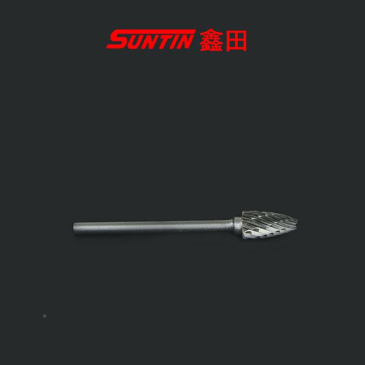 田旋转锉AHP6mm鑫套装双纹硬质6合金旋1转锉*2钨钢磨头雕刻滚磨