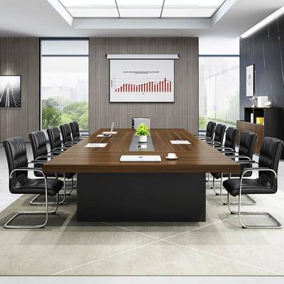 HYZ24073桌时尚拼接加厚板式大小型会议酒店商务洽桌会公议谈室办