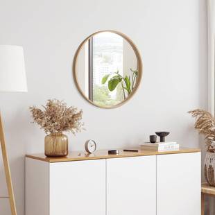 饰实木 复古浴539镜带框梳妆台镜子酒店洗手间悬质挂室装 新款 美式