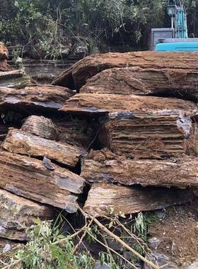 千层石园林景造假103102景石工程山奇石料鱼观池流水假山千层石石