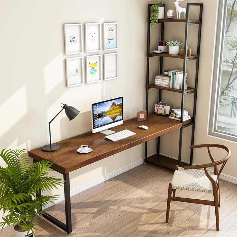 简约实木书桌书架一体组合家用卧室长条桌子墙角靠墙带书柜电脑桌,玩具/童车/益智/积木/模型,垂直悬浮玩具,淘宝优惠券,粉丝福利购,淘宝优惠卷