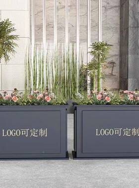 不锈12156钢部组合艺花箱售楼外摆铁花架广场树箱凳道路坐花钵可