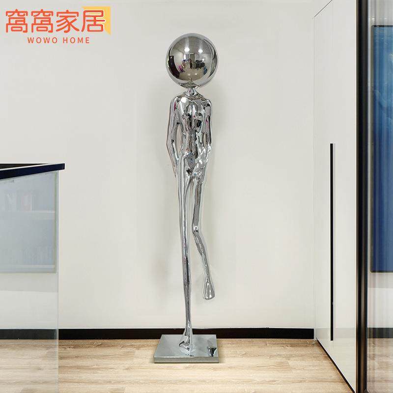 玄关入户大堂饰道象总裁装抽客厅RX101电霸视柜大型落地人形物雕