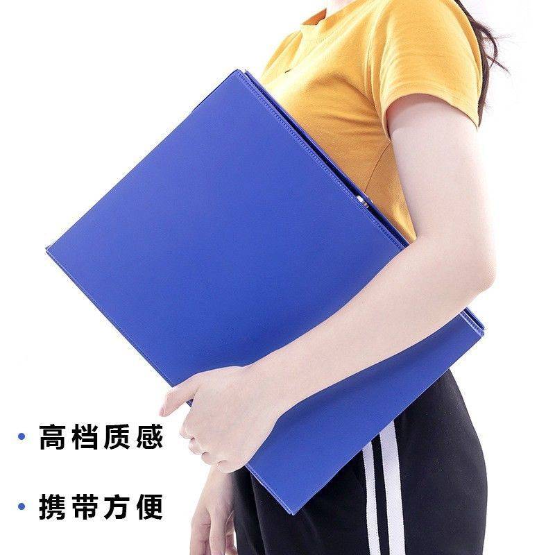 a4硬纸板文件收纳盒干部人事资料盒耐用10个装加厚pvc档案盒带夹