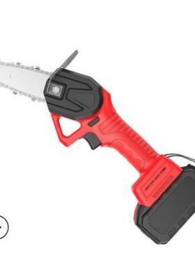 厂家直锯销4CWF寸迷你锂电锯小型木伐锯家用电链电木工电锯无线便