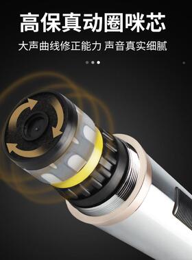 线ENQ麦克风直播声K卡TV家用K歌响演讲大巴车会议动圈式有线有话