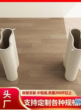 吉妃餐吧台圆柱ITE圆柱奶油波桌浪形茶几底翔座支架光面桌风脚岩