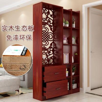 新中式隔断屏风GSB客厅实大木家用镂空屏风中屏式座屏气玄关屏风