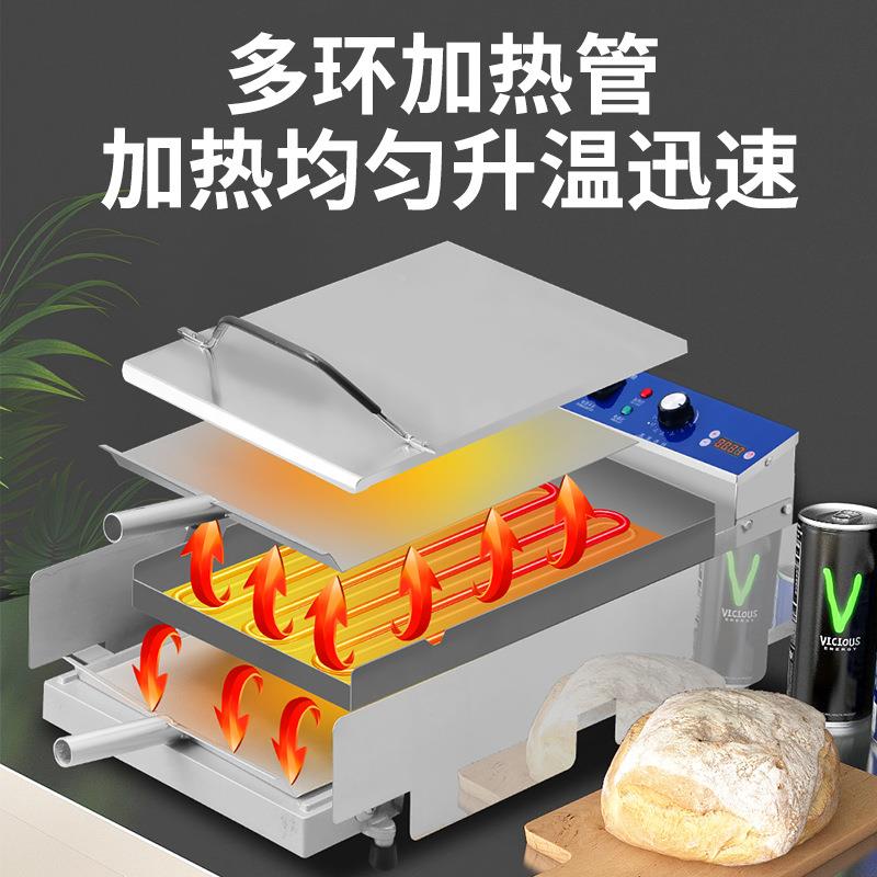 汉堡商用JUI小包型全堡自动烤堡烘机汉胚加热机机炸鸡汉堡店设备