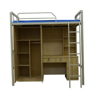 员工公寓床组床多DTV能间省空落地合爬梯铁功架床学生宿舍上床下