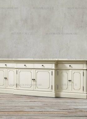 出口法国法式新古32098典电实视柜实木复古欧厅式客美式乡村纯木家具