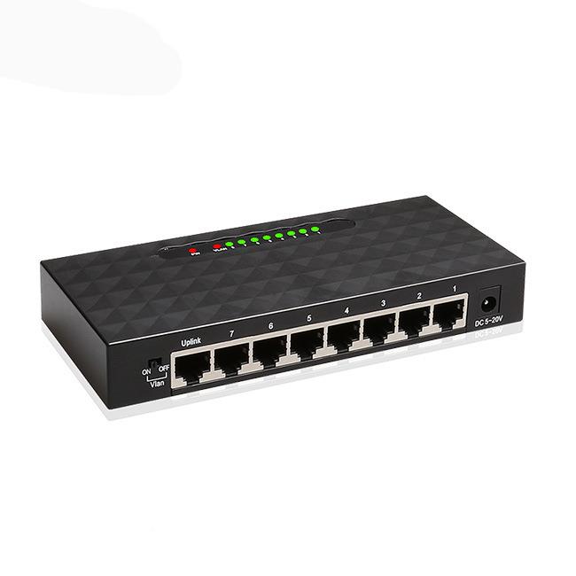 6交换机大功率8口百兆+YBP2PE网络PNOE交换机带VLA远O距离传输
