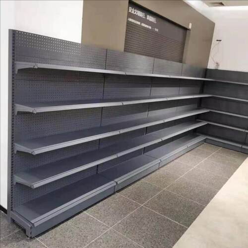 面超市架便利店单面双孔板辰加厚重型货中型展示KEA安货架