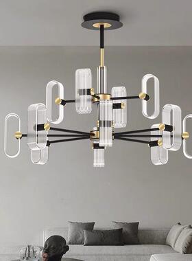 现室代奢厅卧吊灯设计师客款别墅样板房个性艺术亚克力轻餐OMR厅