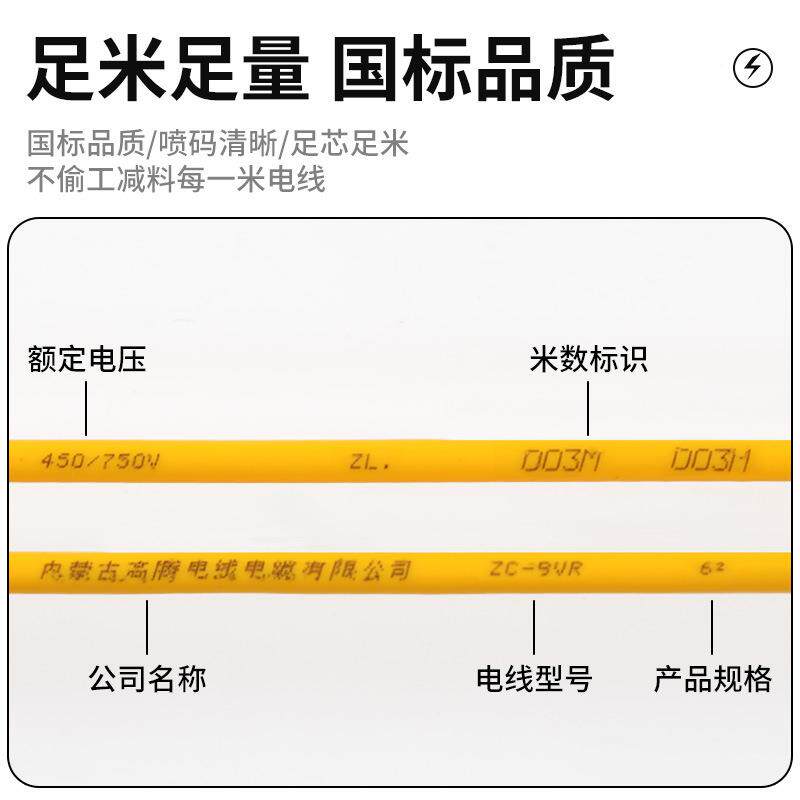 电国家用家装BV1.5芯/2.5/标4/6/10线平方ATW铜线铜单芯软硬电线