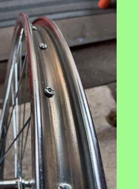 460老式自车2/2x13/8车圈4ZCF钢铁圈单层加厚拉杆刹车毂36行孔32