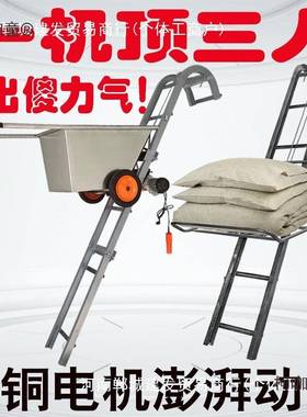 型上车货升降机粮食载提升机石膏光板伏GVI上料机电动家用装小麦