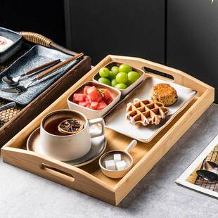 家用下店午装茶陶瓷早餐具套一人食餐盘带托盘酒餐厅餐分格盘BCP