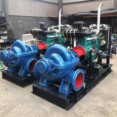 SS排H单级双吸泵高扬程中开泵工业排水涝4SH灌溉心循环0清水EXQ离